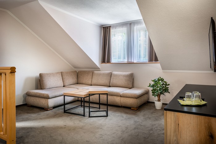 Obývacia časť apartmánu