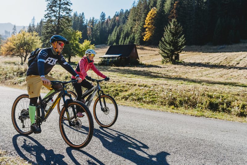 Cyklisti v Jánskej doline